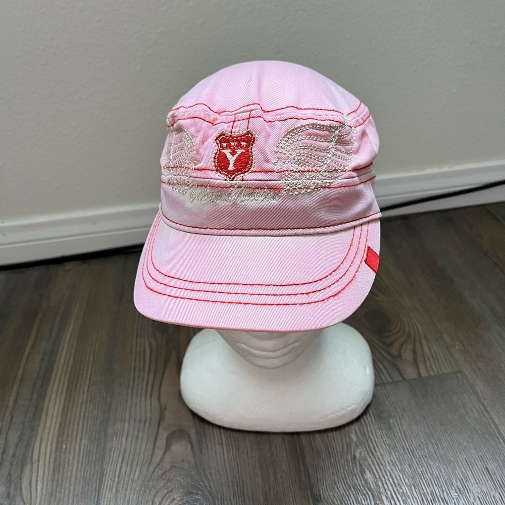Pink Cap with Embroidered Logo